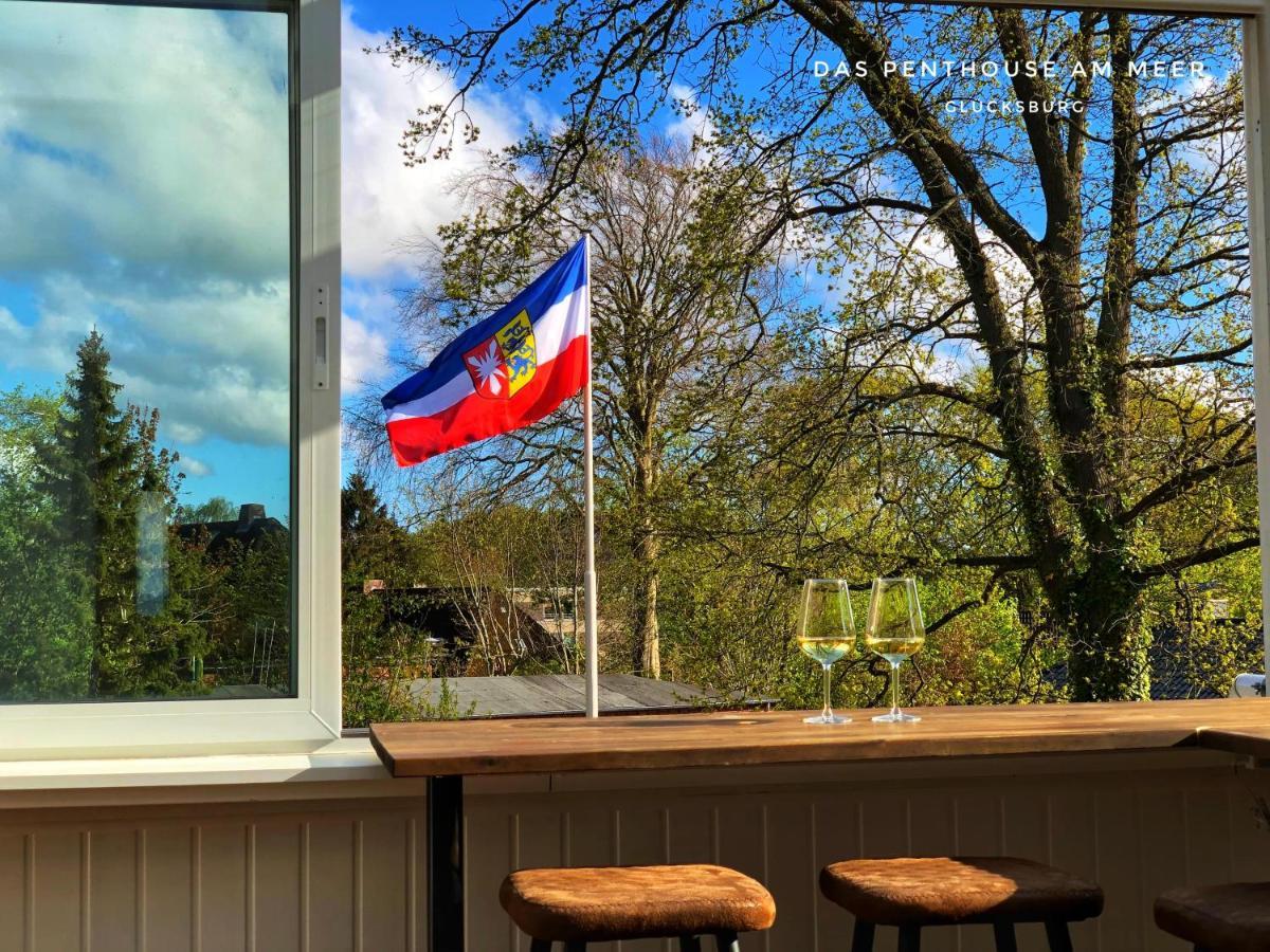 Das Penthouse Am Meer - Logenplatz An Der Foerde - กลึคส์บวร์ก ภายนอก รูปภาพ